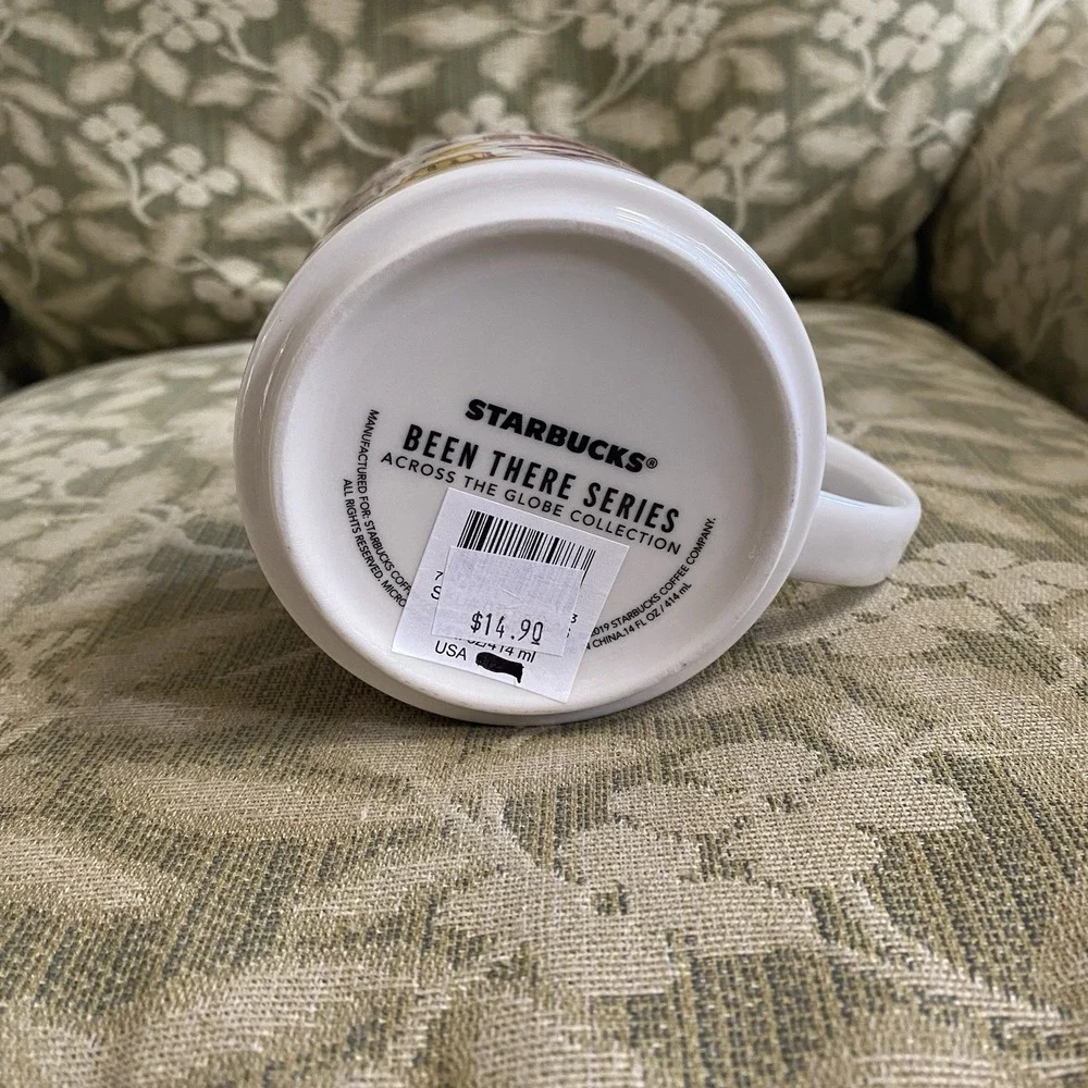 Starbucks Been There Series Indiana Ceramic Coffee Tea Cup Mug 14oz.